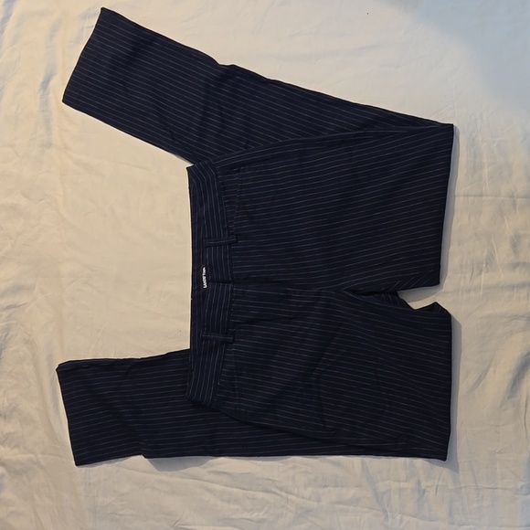 Land's End Navy pinstripe women's pants 12T - Picture 2 of 4